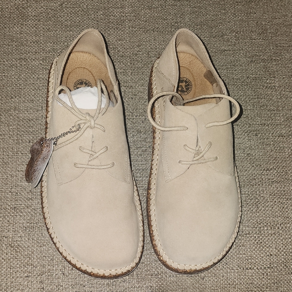 Birkenstock Men's Cream Loafers